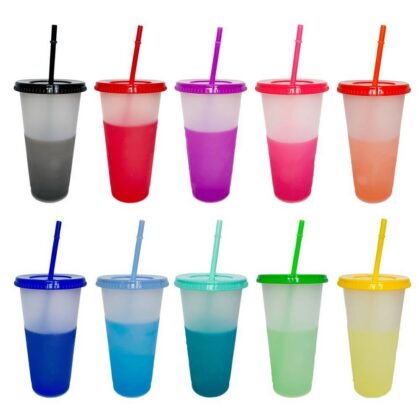 แก้วน้ำ10 ชิ้น/เซ็ต 24 ออนซ์ 710ML คละสี